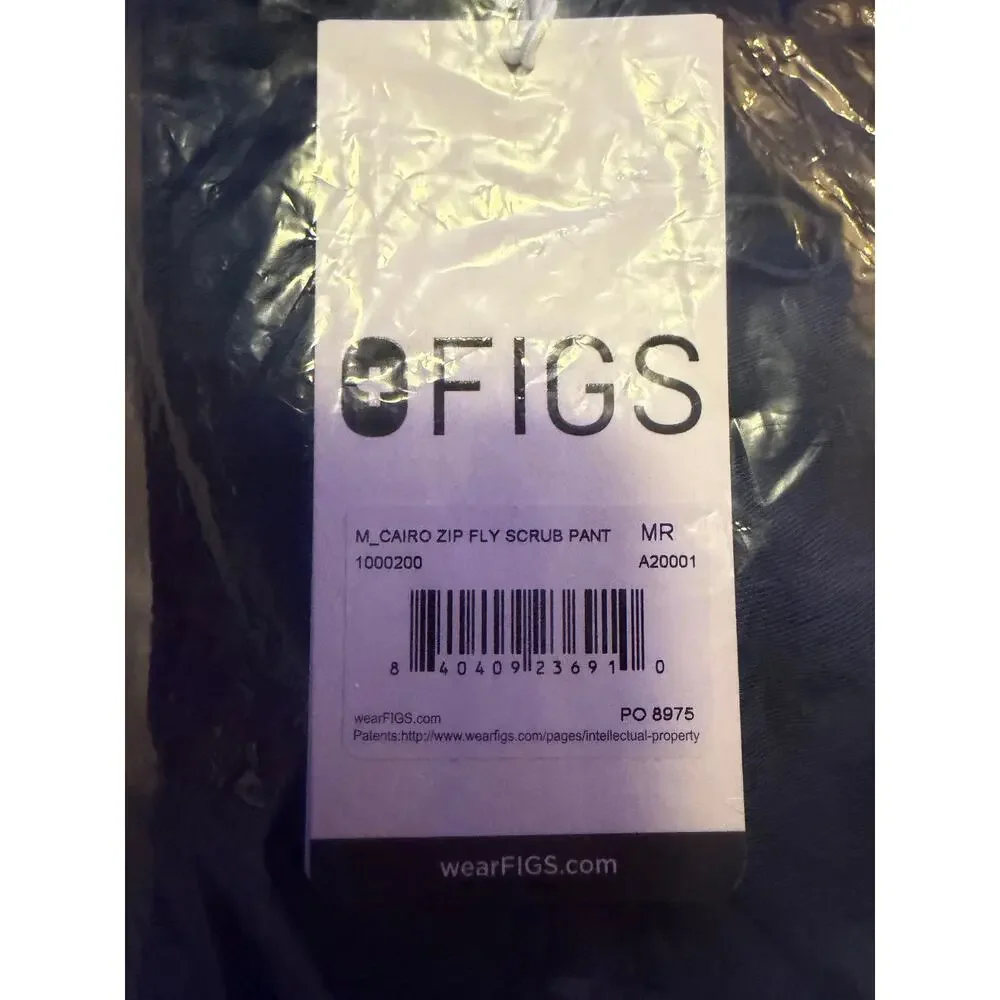 Figs Men Cairo Zip Fly Scrub Pants NWT Medium Regular Dark Harbor